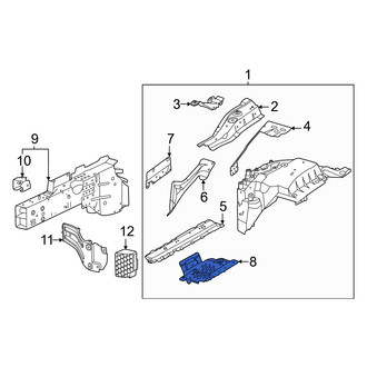 Porsche OE - Front Left Headlight Bracket