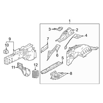 Porsche OE - Fender - Structural Components & Rails (BATTERY EV (EV/BEV))
