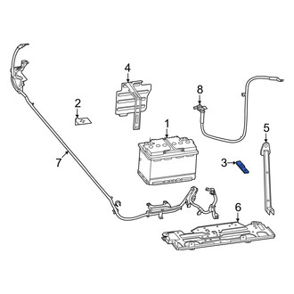Porsche OE - Battery Hold Down