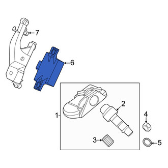 Porsche OE - Tire Pressure Monitoring System (TPMS) Control Module