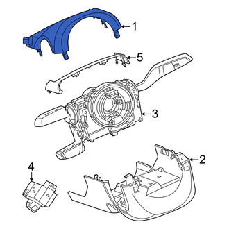 Porsche OE - Front Upper Steering Column Cover