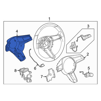 Porsche OE - Front Steering Wheel Trim