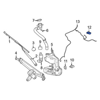 Porsche OE - Front Left Windshield Washer Nozzle