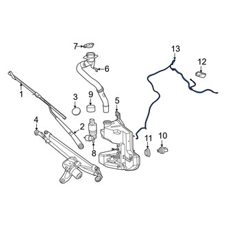 Porsche OE - Front Windshield Washer Hose
