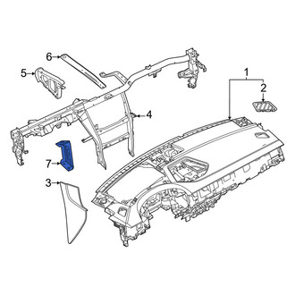 Porsche OE - Right Lower Instrument Panel Crossmember Bracket