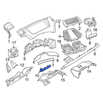 Porsche OE - Left Instrument Panel Molding