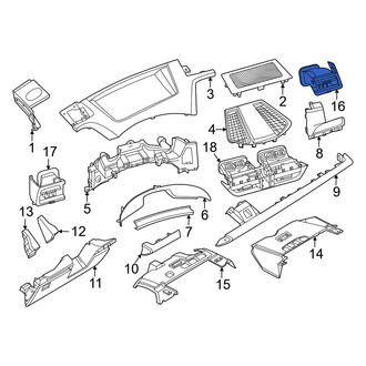 Porsche OE - Front Right Dashboard Air Vent