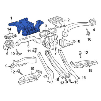Porsche OE - Front Left Inner Instrument Panel Air Duct