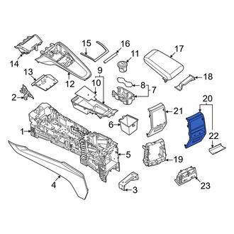 Porsche OE - Rear Console Panel