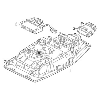 Porsche OE - Overhead Console (BATTERY EV (EV/BEV))