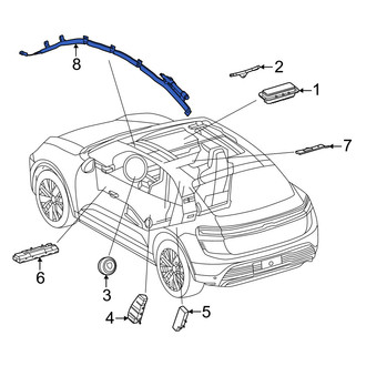 Porsche OE - Left Curtain Air Bag