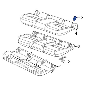 Porsche OE - Rear Child Restraint Anchor Plate Bezel