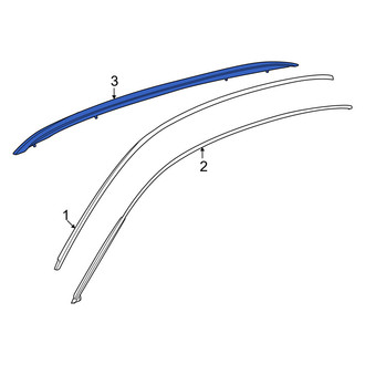 Porsche OE - Left Roof Luggage Carrier Side Rail