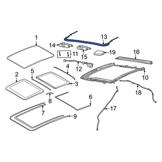 Porsche OE - Sunroof Deflector