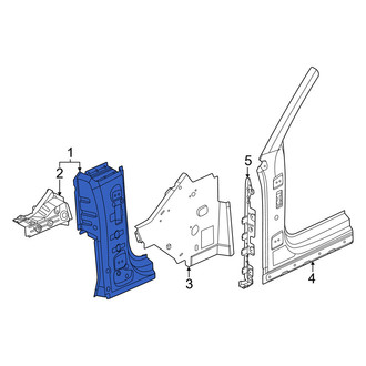 Porsche OE - Left Body A-Pillar Reinforcement