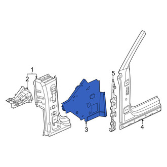 Porsche OE - Left Lower Inner Body A-Pillar