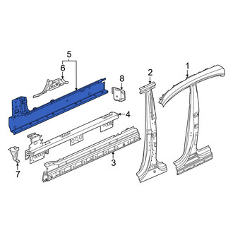 Porsche OE - Left Inner Rocker Panel
