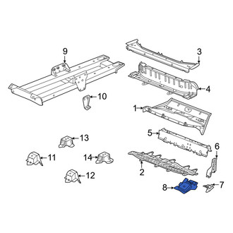 Porsche OE - Left Inner Child Restraint Anchor Plate Bracket