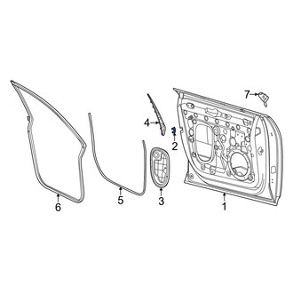 Porsche OE - Rear Door Shell Insulator