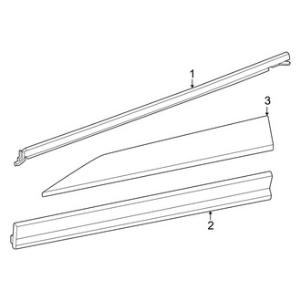 Porsche OE - Front Door - Exterior Trim (BATTERY EV (EV/BEV))