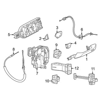 Porsche OE - Front Door - Lock & Hardware (BATTERY EV (EV/BEV))