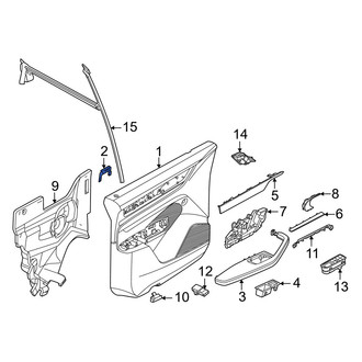 Porsche OE - Front Left Door Interior Trim Panel Bracket