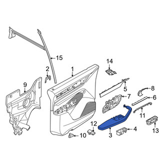 Porsche OE - Front Left Door Armrest