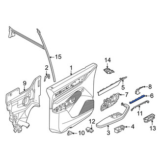 Porsche OE - Front Left Upper Door Trim Molding