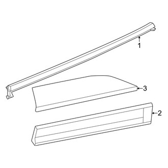 Porsche OE - Rear Door - Exterior Trim (BATTERY EV (EV/BEV))