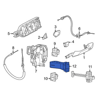 Porsche OE - Front Door Check Cover
