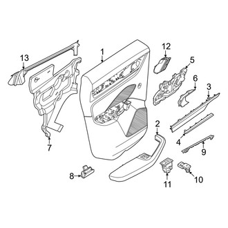 Porsche OE - Rear Door - Interior Trim (W/O Sun Shade)