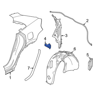 Porsche OE - Rear Left Quarter Panel Reinforcement
