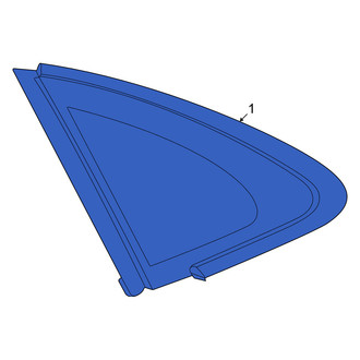 Porsche OE - Rear Left Quarter Glass