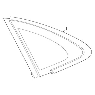 Porsche OE - Quarter Panel - Glass (BATTERY EV (EV/BEV))