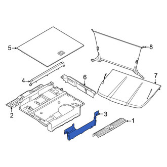 Porsche OE - Rear Trunk Trim Panel