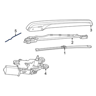 Porsche OE - Rear Back Glass Washer Nozzle
