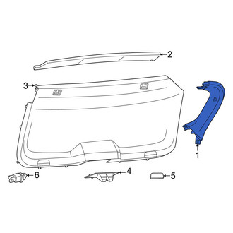 Porsche OE - Rear Left Liftgate Trim