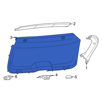 Porsche OE - Rear Lower Liftgate Trim