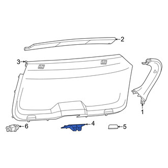 Porsche OE - Rear Liftgate Trim Cover