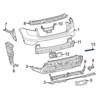 Porsche OE - Rear Left Reflector Panel