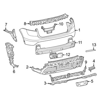 Porsche OE - Rear Bumper - Bumper & Components (4 Electric)