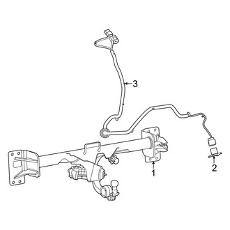 Porsche OE - Rear Bumper - Trailer Hitch Components (4 Electric)