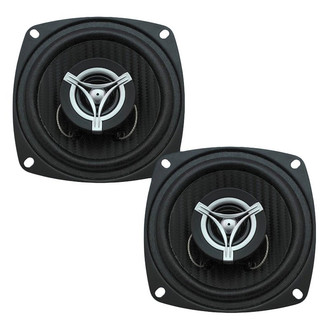 Power Acoustik® - Edge Series 4" 2-Way 250W 4 Ohm Coaxial Speakers
