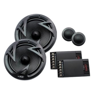 Power Acoustik® - Edge Series 6-1/2" 2-Way 500W Component Speaker System
