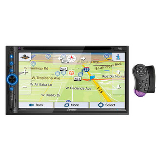 Power Acoustik® - Farenheit™ 7" Touchscreen Display Double DIN Multimedia DVD Receiver with Bluetooth, Android Auto