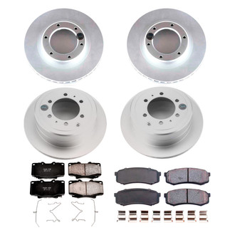 PowerStop® - Z17 Evolution Geomet® Plain Front and Rear Brake Kit