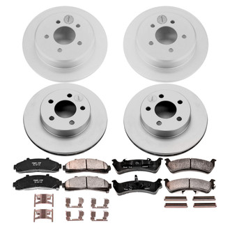 PowerStop® - Z17 Evolution Geomet® Plain Front and Rear Brake Kit