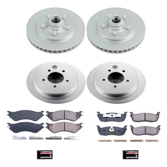 PowerStop® - Z17 Evolution Geomet® Plain Front and Rear Brake Kit