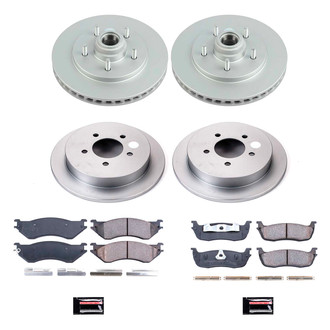 PowerStop® - Z17 Evolution Geomet® Plain Front and Rear Brake Kit