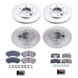 PowerStop® - Z17 Evolution Geomet® Plain Front and Rear Brake Kit
